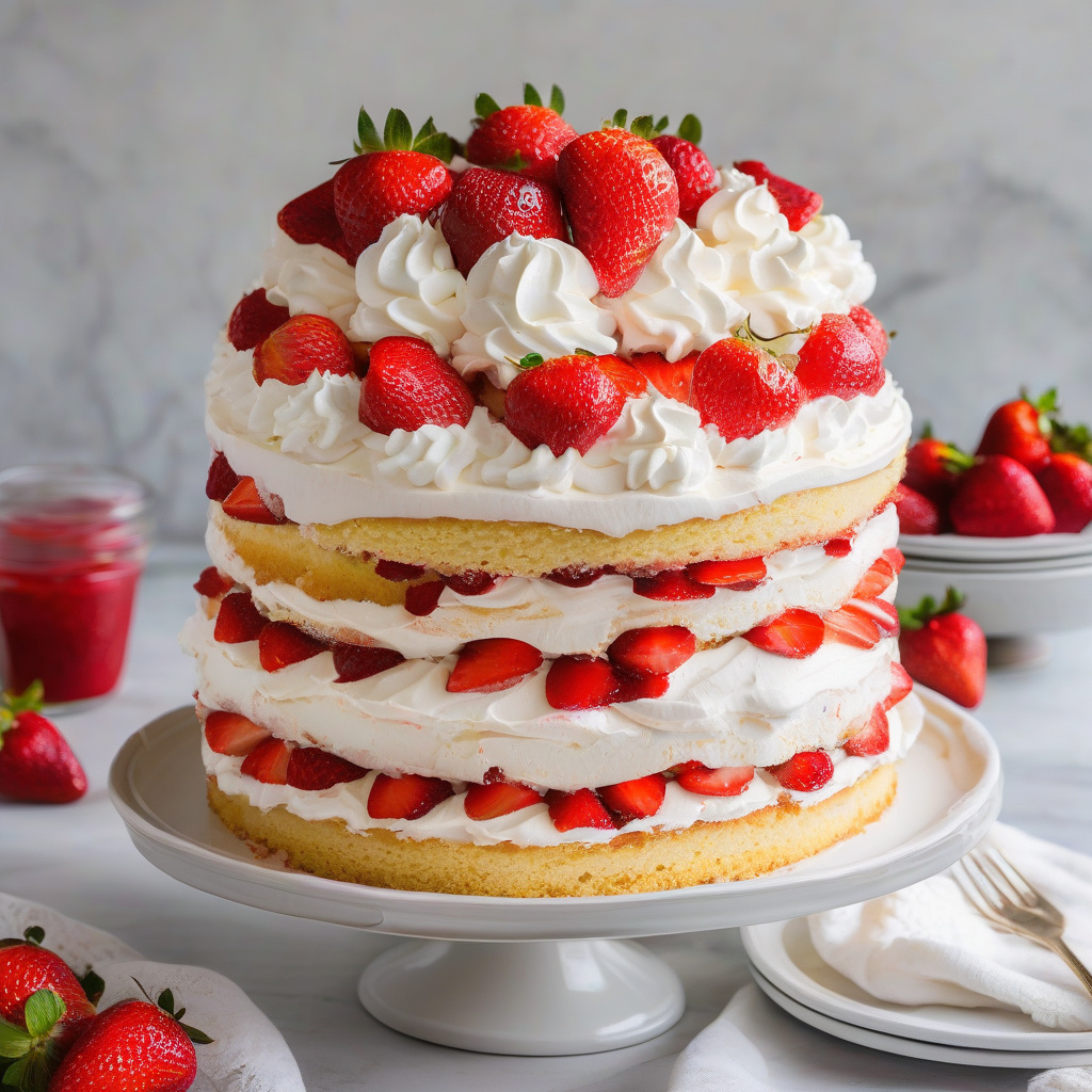Good Humor Strawberry Shortcake Cake Recipe: Strawberry Bliss in Every ...