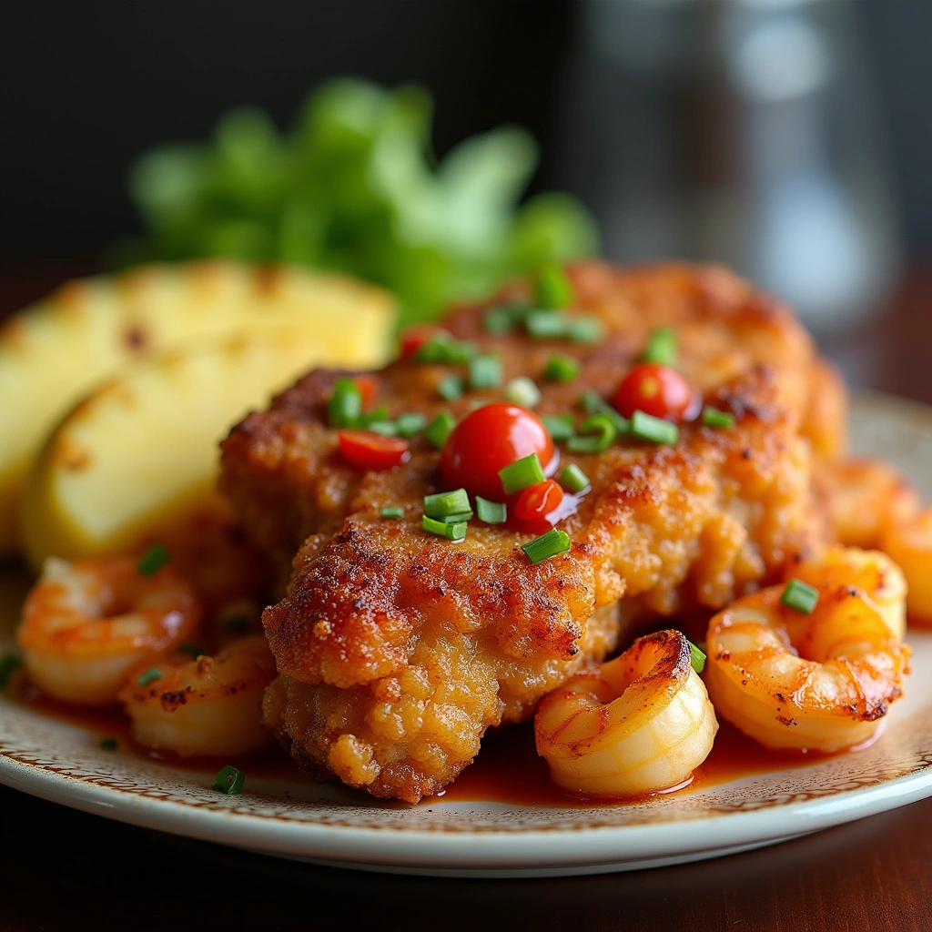 Cool Crispy Pineapple Chicken And Shrimp Photos