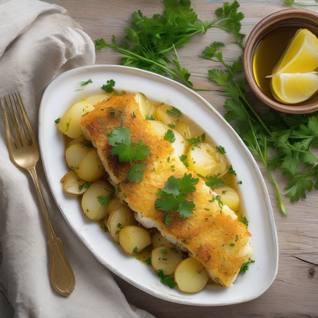 Golden Scripts Cod Portuguese Bacalhau Recipe Baked: Flaky Cod with Golden Crust - 90 Recipes