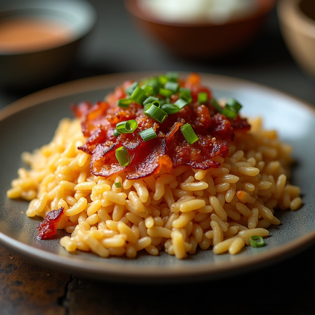 Bacon Red Rice Recipe for Bacon Fried Rice: Quick and Satisfying One-Pan Meal - 90 Recipes