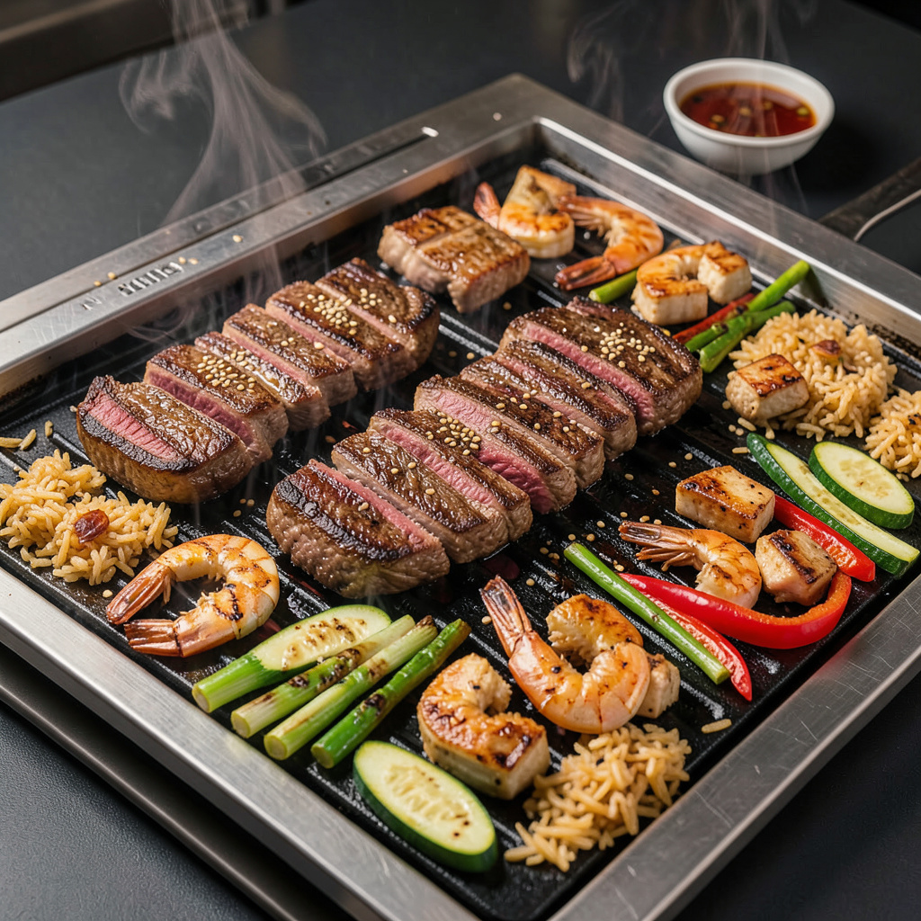 Hibachi on Flat Top Grill: Restaurant-Style Sizzle at Home - 90 Recipes